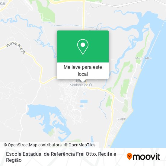 Escola Estadual de Referência Frei Otto mapa