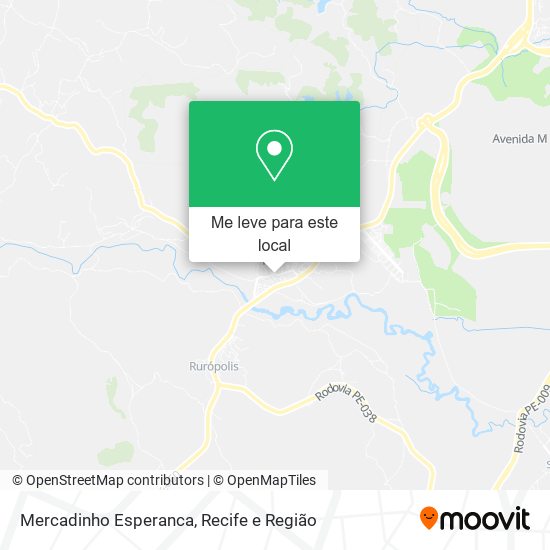 Mercadinho Esperanca mapa