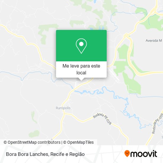 Bora Bora Lanches mapa