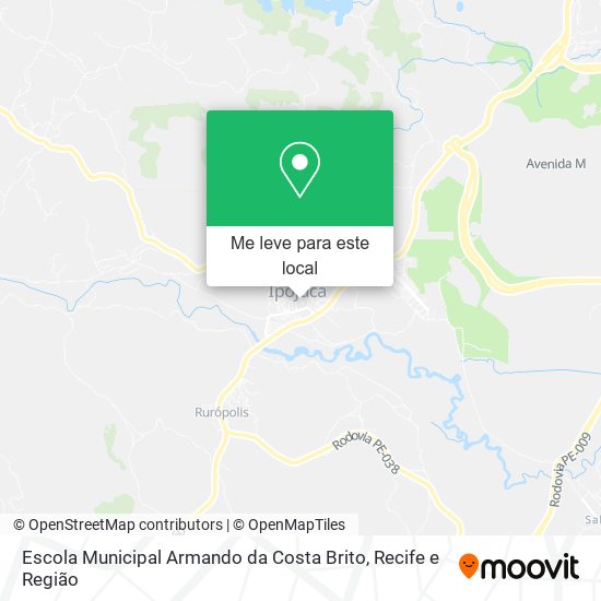 Escola Municipal Armando da Costa Brito mapa