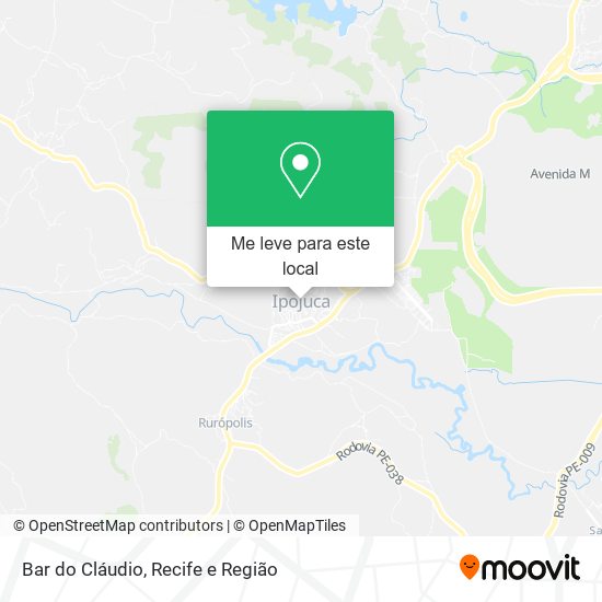 Bar do Cláudio mapa