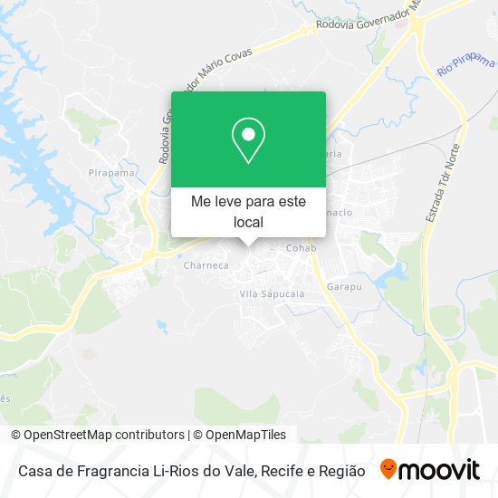 Casa de Fragrancia Li-Rios do Vale mapa