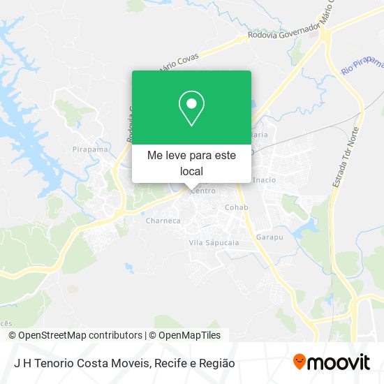 J H Tenorio Costa Moveis mapa