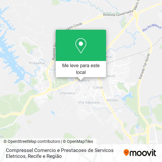 Compressel Comercio e Prestacoes de Servicos Eletricos mapa