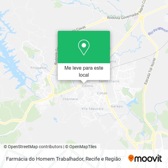 Farmácia do Homem Trabalhador mapa