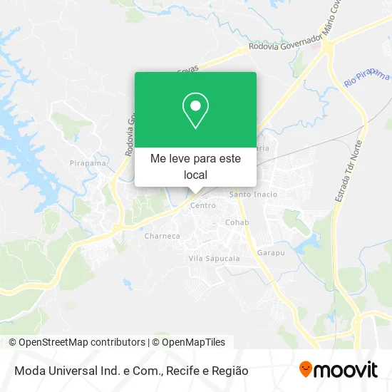 Moda Universal Ind. e Com. mapa
