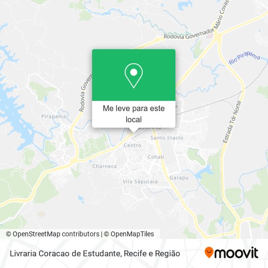 Livraria Coracao de Estudante mapa