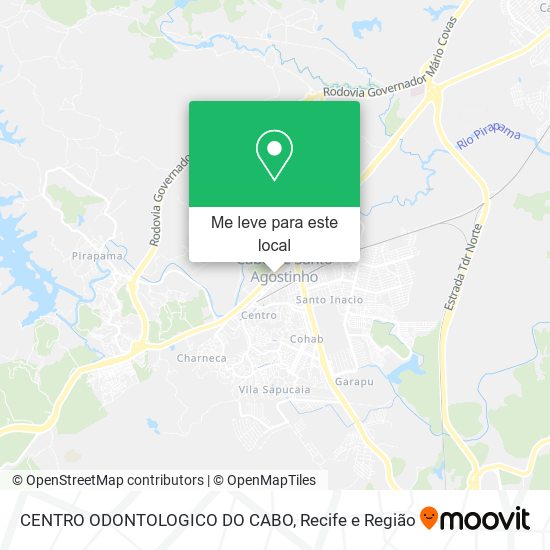 CENTRO ODONTOLOGICO DO CABO mapa