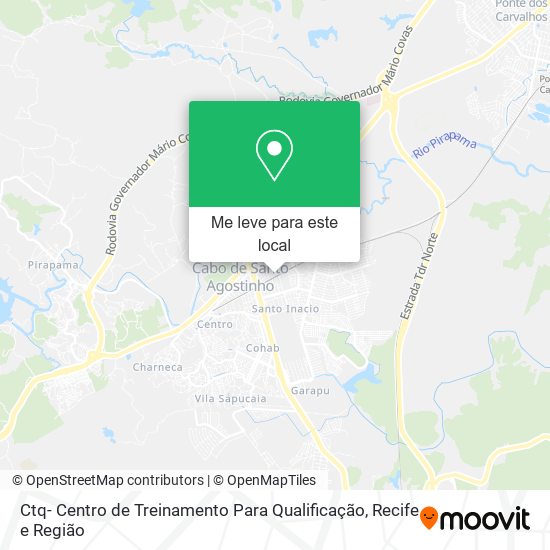 Ctq- Centro de Treinamento Para Qualificação mapa