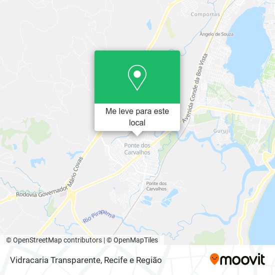 Vidracaria Transparente mapa