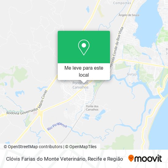 Clóvis Farias do Monte Veterinário mapa