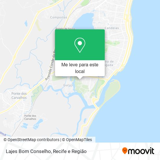 Lajes Bom Conselho mapa