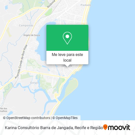 Karina Consultório Barra de Jangada mapa