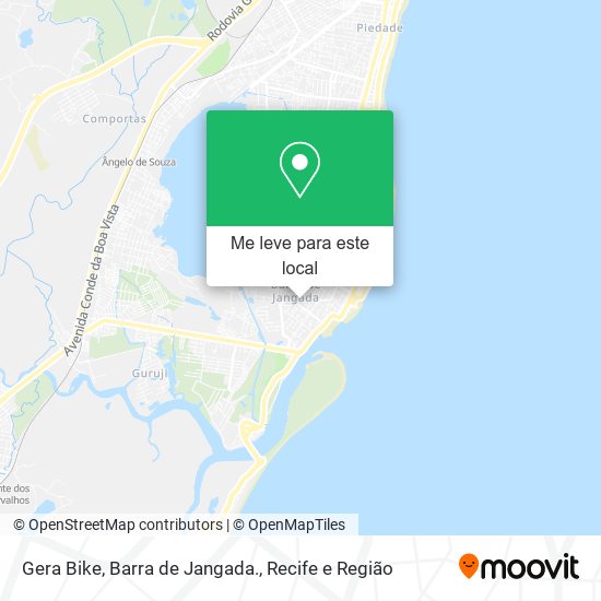 Gera Bike, Barra de Jangada. mapa