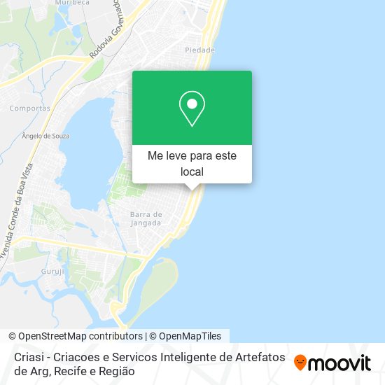 Criasi - Criacoes e Servicos Inteligente de Artefatos de Arg mapa