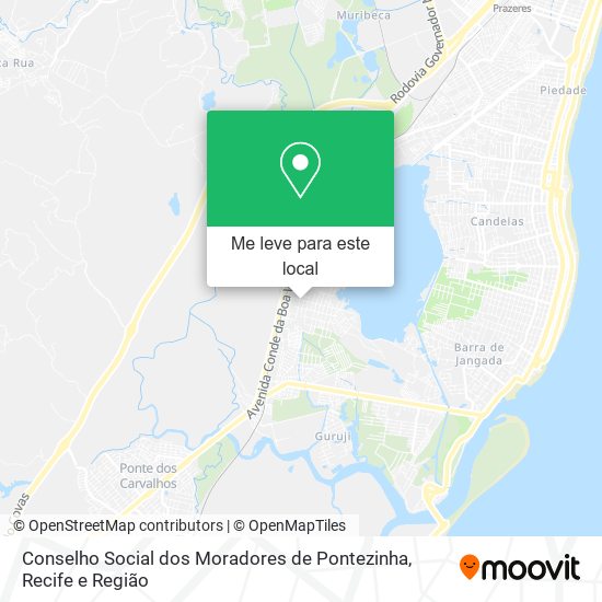 Conselho Social dos Moradores de Pontezinha mapa