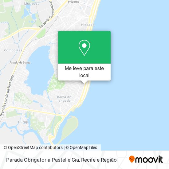 Parada Obrigatória Pastel e Cia mapa