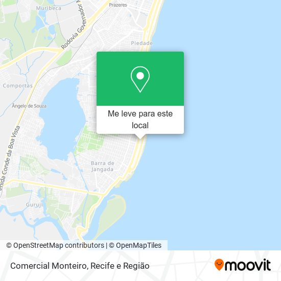 Comercial Monteiro mapa