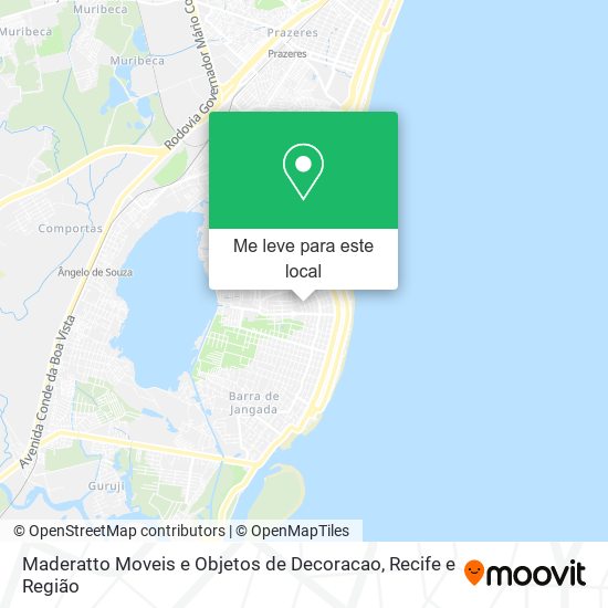 Maderatto Moveis e Objetos de Decoracao mapa