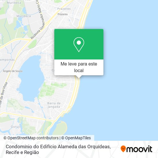 Condomínio do Edifício Alameda das Orquídeas mapa