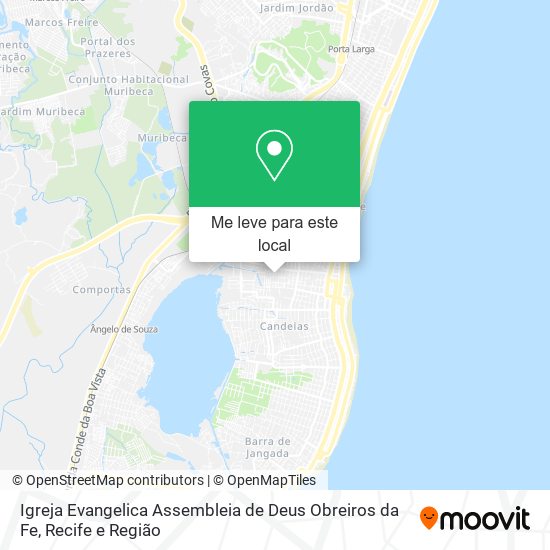 Igreja Evangelica Assembleia de Deus Obreiros da Fe mapa