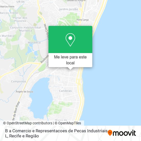 B a Comercio e Representacoes de Pecas Industriais L mapa