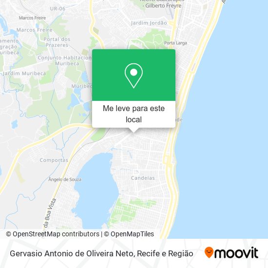 Gervasio Antonio de Oliveira Neto mapa
