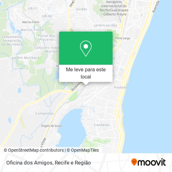 Oficina dos Amigos mapa