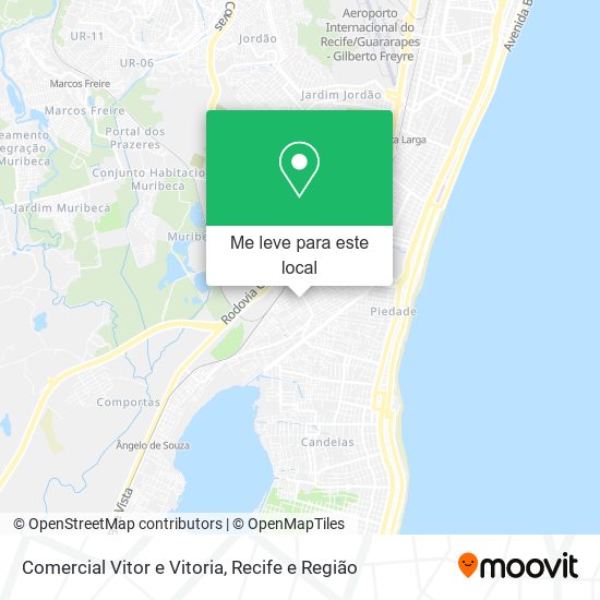 Comercial Vitor e Vitoria mapa