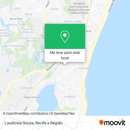Laudiceia Souza mapa