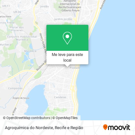 Agroquímica do Nordeste mapa