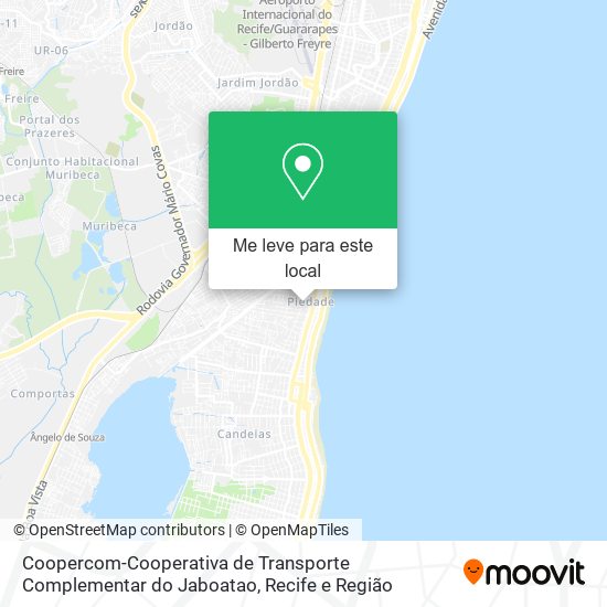 Coopercom-Cooperativa de Transporte Complementar do Jaboatao mapa