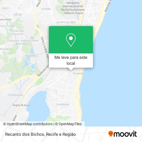 Recanto dos Bichos mapa