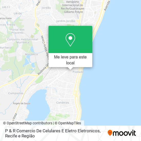 P & R Comercio De Celulares E Eletro Eletronicos mapa