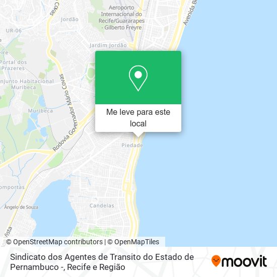 Sindicato dos Agentes de Transito do Estado de Pernambuco - mapa