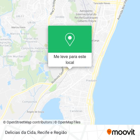 Delicias da Cida mapa