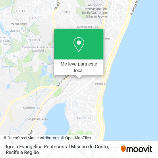 Igreja Evangelica Pentecostal Missao de Cristo mapa