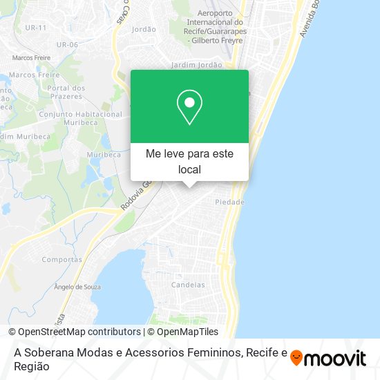 A Soberana Modas e Acessorios Femininos mapa