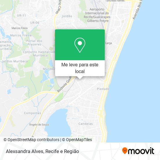 Alexsandra Alves mapa