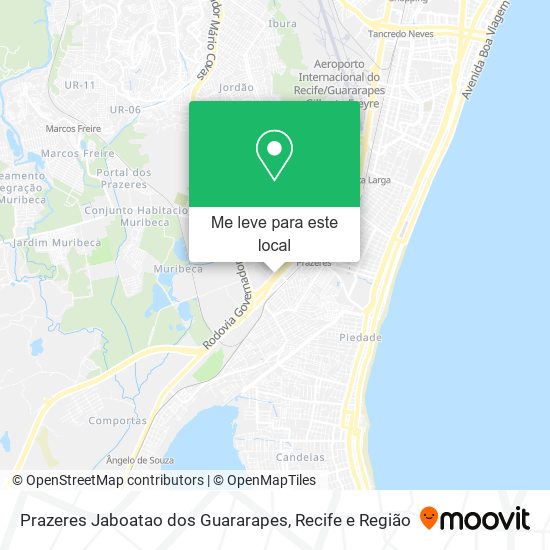 Prazeres Jaboatao dos Guararapes mapa