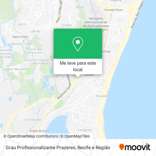 Grau Profissionalizante Prazeres mapa