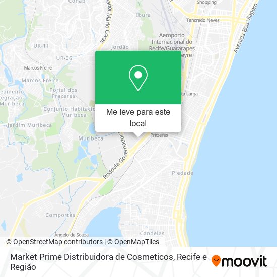 Market Prime Distribuidora de Cosmeticos mapa