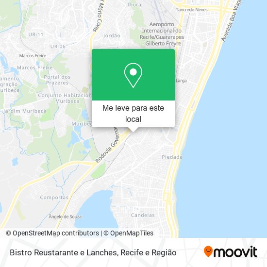 Bistro Reustarante e Lanches mapa