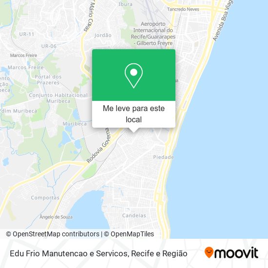 Edu Frio Manutencao e Servicos mapa