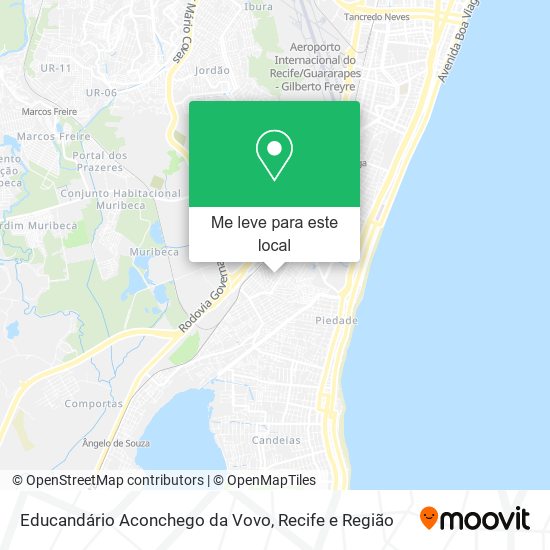 Educandário Aconchego da Vovo mapa