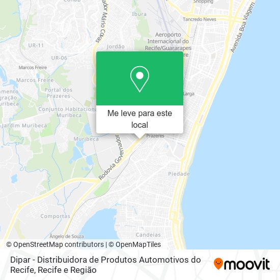 Dipar - Distribuidora de Produtos Automotivos do Recife mapa