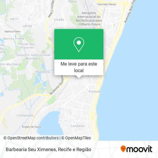 Barbearia Seu Ximenes mapa