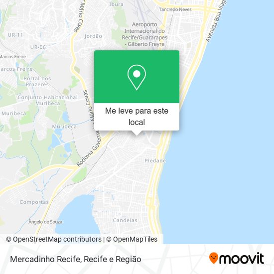 Mercadinho Recife mapa