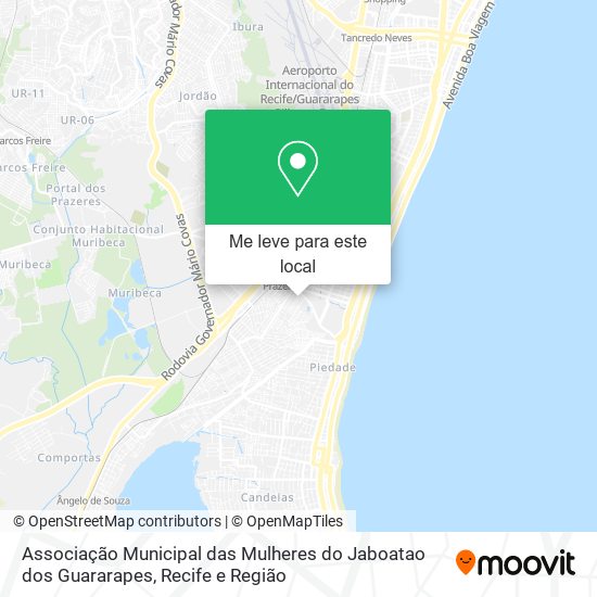 Associação Municipal das Mulheres do Jaboatao dos Guararapes mapa