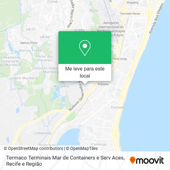 Termaco Terminais Mar de Containers e Serv Aces mapa